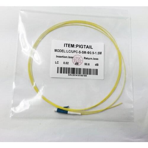 10PCS LC APC 0.9mm Fiber Optica Pigtail LC 1.5m MM simplex Fiber Jumpers Waterproof FTTH fiber optic cable Pigtail Free shipping