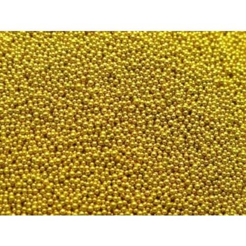 50Gram Gold Glass Micro Beads Microbeads No-hole Embellishment + Storage Box