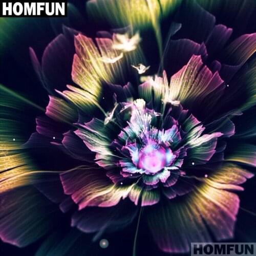 HOMFUN Full Square/Round Drill 5D DIY Diamond Painting "Art flowers" 3D Embroidery Cross Stitch 5D Decor Gift A01062