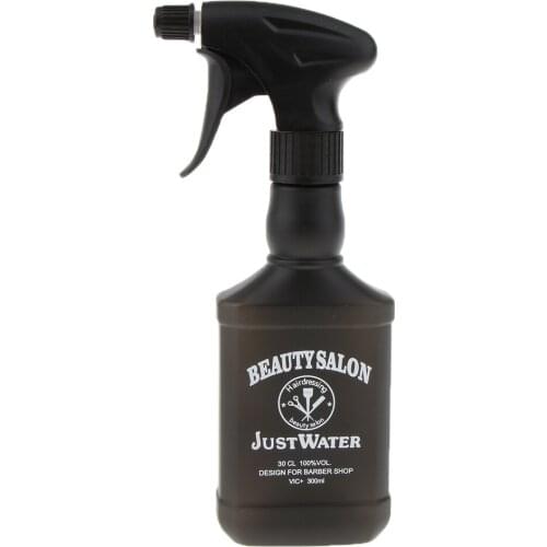 Hair Spray Bottle 325ML Hairdressing Pump Sprayer Salon Barber Hair Tool Water Sprayer- Retro Black