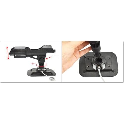 Fishing Support Rod Holder Bracket Kayaking Yacht Fishing Tackle Tool Strong 360 Degrees Rotatable Accessories Pole Bracket