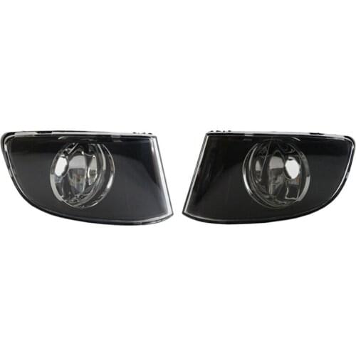 FOR-BMW E92 E93 3 SERIES 2DR 2007-2011 FRONT SIDE BUMPER BLACK FOG LIGHTS CLEAR LENS LAMP