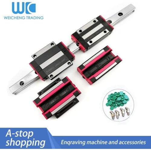 HGR 45mm linear guide HGR45 length 400 450mm with HGH45CA HGW45CC slide rail for CNC