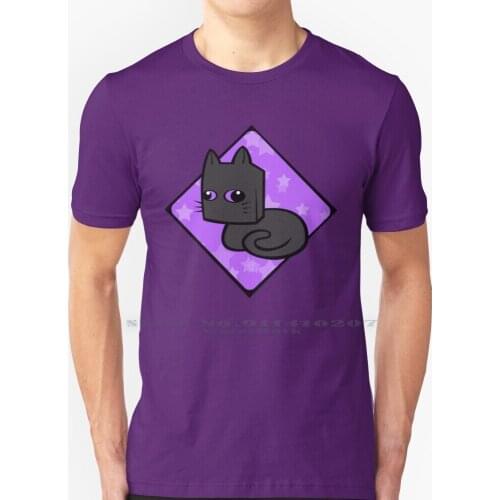 Kittybro - Purple T Shirt 100% Pure Cotton Enderbro Enderman Kitty Kawaii Cute