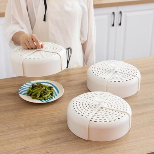 Compact Useful Universal Food Insulation Lid Large Capacity Folding Cover Breathable for Restaurant