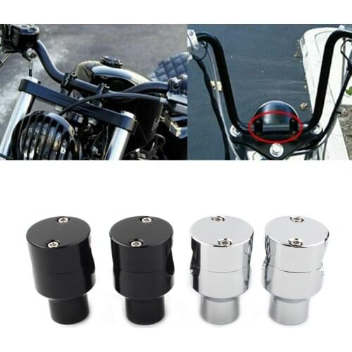 1'' Motorcycle Handlebar Handle Bar Mount Adapter Risers Clamp For Harley Honda Kawasaki Suzuki Yamaha Universal Black/Chrome
