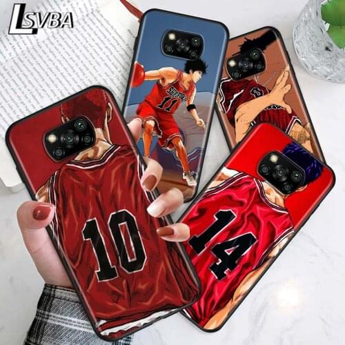Slamdunk 10 Basketball for Xiaomi Poco X3 NFC X2 M3 M2 F2 F3 Pro C3 F1 A2 Lite Mix3 Play Silicone Soft Black Phone Case