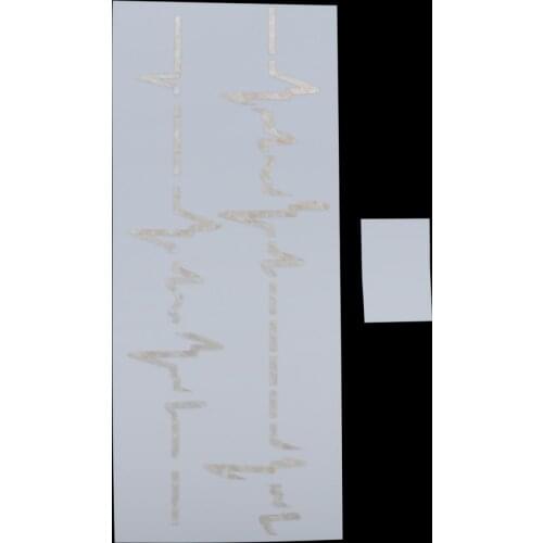 Guitar Stickers Musical Instrument Decoration Stickers ECG Shape