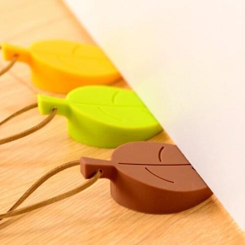 The New Childrens Food Grade Stereo Leaves Shaped Door Stopper Rubber Silicone Door Stopper Floor Prevent Jamming Hands
