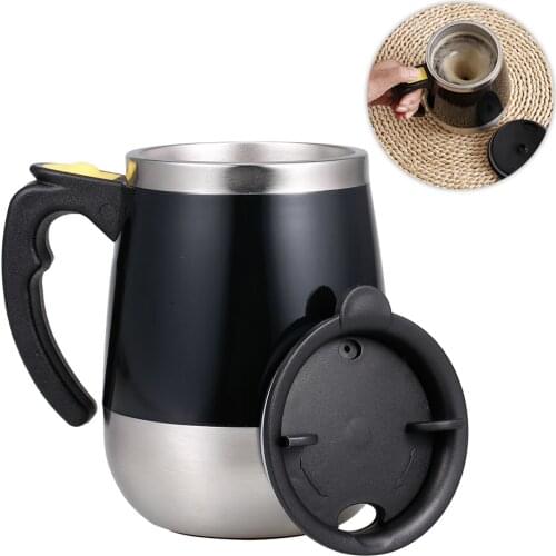 400ml New Automatic Self Stirring Magnetic Mug Creative Stainless Steel Coffee Milk Mixing Cup Blender Smart Mixer Thermal Cup
