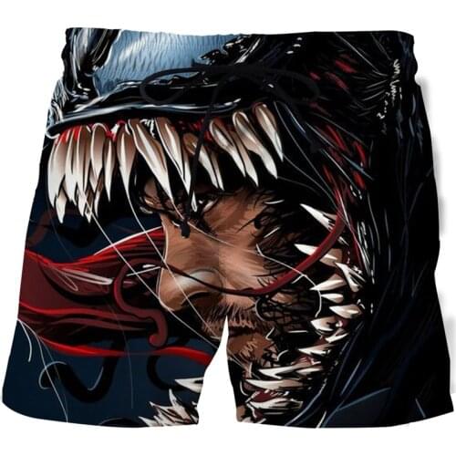 New mens movie character beach shorts 3D Anime Video Shorts Bermuda shorts Summer novelty shorts men swimming trunks Sweatpants