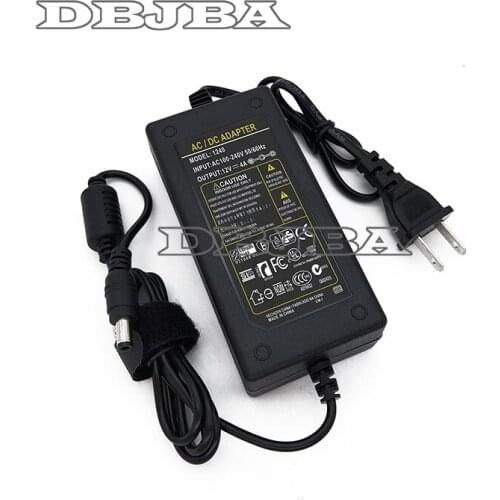 New High Quality AC 100-240V to DC 12V 4A 48W Power Supply Adapter Cord Cable Charger Socket US Plug