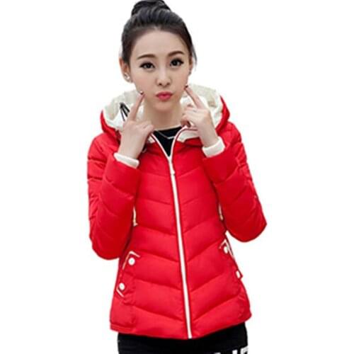 Autumn Winter Female Jacket 2020 Fashion Women Parka Hooded Winter Jacket women Down Cotton Coat Female slim Winter Coat AH209