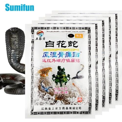 40pcs/5bags Snake Oil Pain Relief Patch For Rheumatoid Arthritis Periarthritis Pain Rheumatoid Lumbar Plaster Health Care C2167
