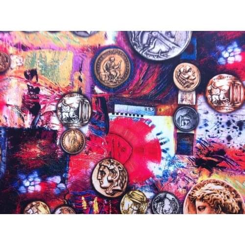 Prints dress plush fabric print dress animal print fabric for sewing server coin silky fabrics