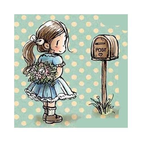 Girl and boy Transparent Clear stamp and cutting dies DIY Silicone Seals Scrapbooking /Card Making/Photo Album Decoration