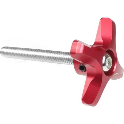 M6 Thread Stainless Steel & Metal Plum Hand Tighten Screw Clamping Knob Manual Handle Screw for Industry Equipment