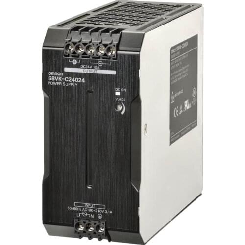 S8VK-C24024 S8VK2002E 240W | 24V | 100-240VAC/90-350VDC | 10A S8VK-C Switching power supply