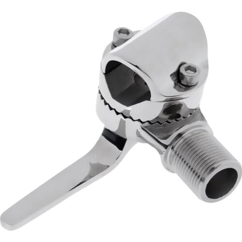 Heavy Duty 316 Stainless Steel Clamp-on Rail Boat Ratchet Mount Antenna Base