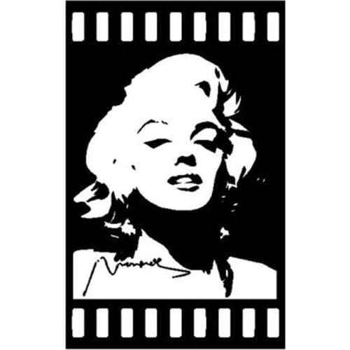 Marilyn Monroe Vinyl Wall Sticker Star Poster Wall Art Decals For Home Decor Bedroom Removable Living Room Decoration ZB360