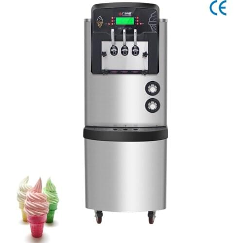High Power Soft Ice Cream Machine Vertical Ice Cream Makers Machine Fully Automatic