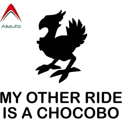 Aliauto Funny Car Sticker My Other Ride Is A Chocobo Decoration Waterproof Reflective Creative Personality Decal Vinyl,14cm*12cm