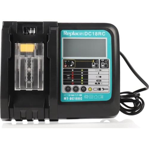 DC18RCT Li-ion Battery Charger for Makita Charger 18V 14.4V BL1830 Bl1430 DC18RC DC18RA Power tool 3A Charging Current