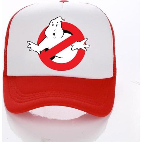Ghostbusters Movie Adult/Kids Trucker Cap Summer Mesh Sun Hats Ghost Busters Baseball Hat Family Children/baby ghostbusters Cap