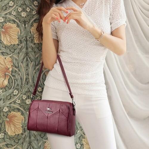 Shoulder Bags Ladys Handbag Leather Messenger Bag Boutique Crossbody Bag for Women High Quality Sheepskin 2021
