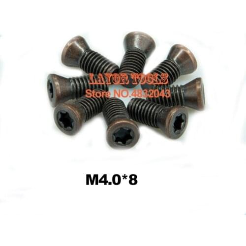 50pcs M4.0*8mm CNC lathe tool spare screws Torx screws