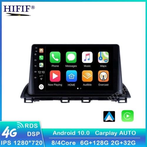 Carplay dsp For Mazda 3 2014-2017 2 din Adroid 10 4G 64G Car Radio Stereo FM WIFI GPS Navigation Multimedia Player head unit