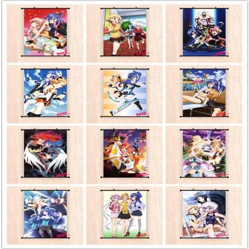 Coscase Japan Anime Senki Zessho Symphogear tachibana hibiki Kazanari Tsubasa Home Decor Wall Scroll Poster Decorative Pictures
