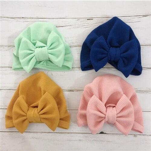 Baby Turban with knot Top Knot turban hat Infant beanie Newborn Hospital Hat Top knot bow hat Bow wrap Swim Turban H257S