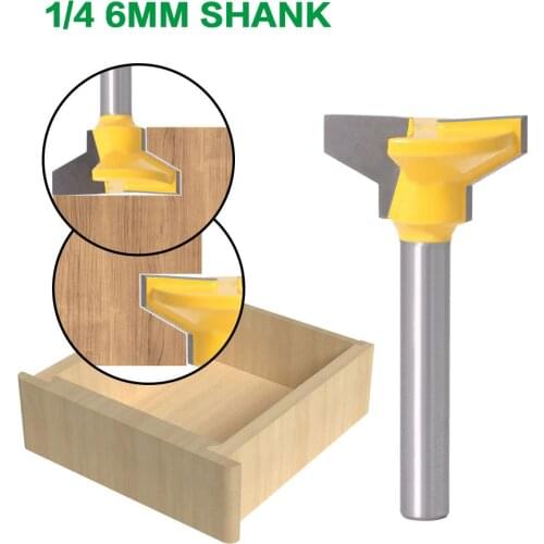 1PC 1/4" 6.35MM 6MM Shank Milling Cutter Wood Carving Reversible Drawer Front Router Bit For Woodworking Cutter Milling Cutter