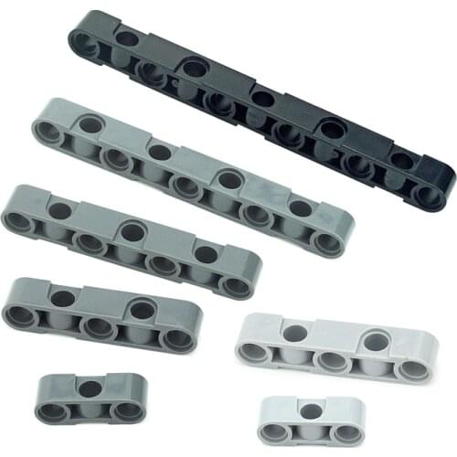 DIY Beam Special 1x3/5/7/9/11 Holes Open Center Thick Hole Building Blocks Studless Liftarm Truck Crane DIY Toys For Children