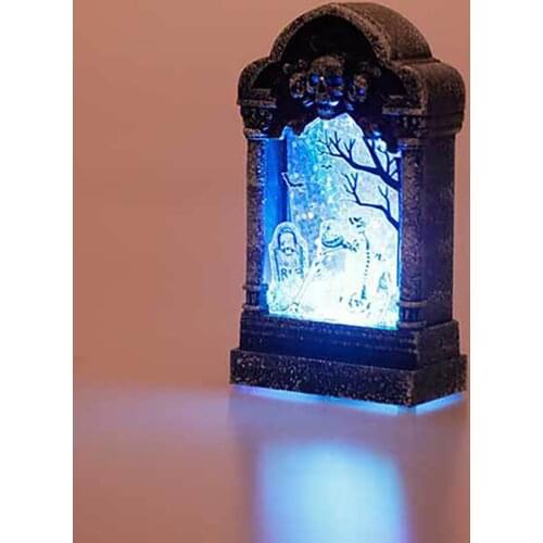 Creative Electronic Tombstone Lamp 2020 Halloween Home Bar Party Decoration Light Funny Small Haunted House Nightlight Gift Z45
