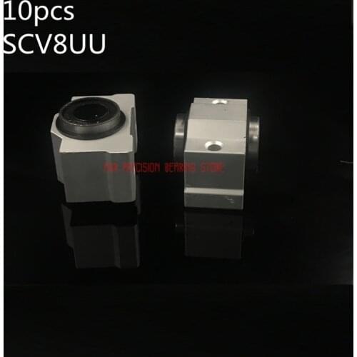 2021 Limited AXK Linear Rail Cnc Router Parts 10pcs Sc8vuu Sc8v Scv8uu Scv8 Linear Bearing Block Diy Slide Units Cnc Router
