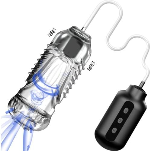 Sucking Male Masturbator Cup Vibrator Vagina Automatic Masturbation Suction Simulator Oral Pussy Blowjob Sex Toys for Men Adults