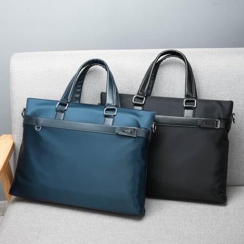 New Fashion Briefcase Unisex Casual Handbag Male Shoulder Cross Body Bag Oxford Water-proof Laptop Bag Big Capacity Travel Bag
