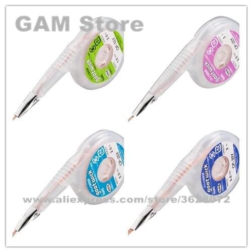 Desoldering Wire GOOT Wick Dispenser Suction Tin With Stainless Steel Mouth For Precision PCBs RMA Tin remove CP-15Y\20Y\25Y\30Y