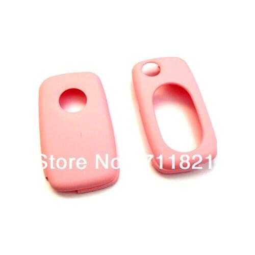 MK4 Oval Key Pad Remote Flip Key Cover Pink For Volkswagen For VW