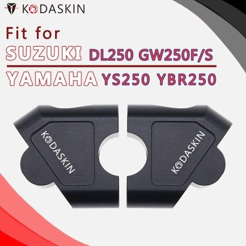 KODASKIN Motorcycle Handlebar Riser Handle Bar Clamp Extend Adapter Accessories for SUZUKI DL250 GW250F S YAMAHA YS250 YBR250