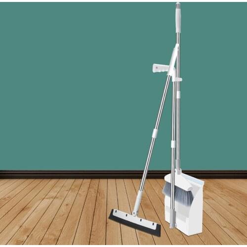 180 Degree Floor Cleaner Broom Wiper Set Practical Broom Sweeper Soft Hair Dust Broom Multifunction Dustpan Household Clean Tool