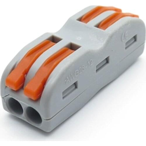 Wire connector SPL-2 cage spring new universal docking type quick wiring conductor terminal block electrical equipmen