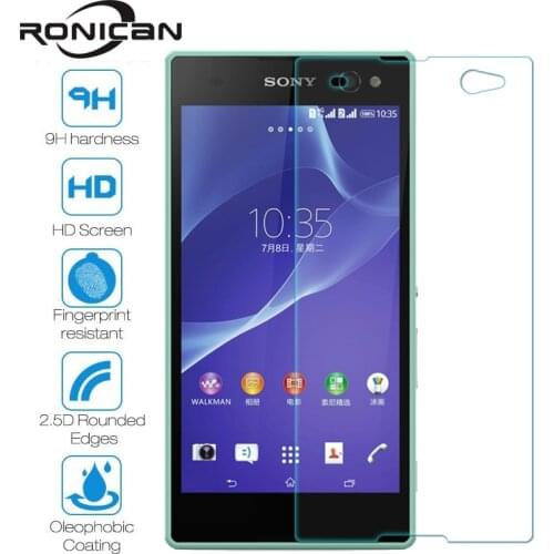For Glass Sony Xperia C3 Tempered Glass for Sony Xperia C3 Screen Protector for Sony Xperia C3 Dual Glass D2502 D2522 D2533