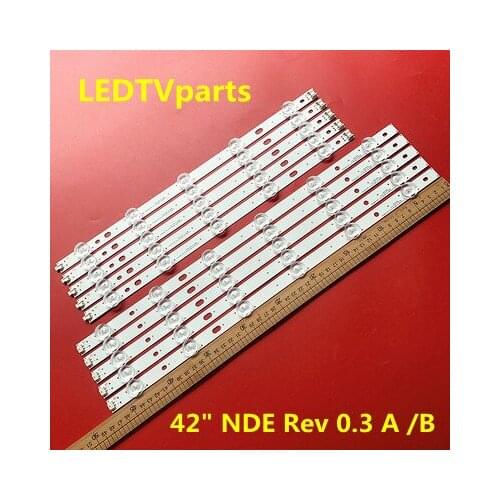 Led Bar Lights For LG 42LS3150-CA Backlight LG lnn0tek 42" NDE Rev 0.3 A /B 1set=10pcs (5pcs 6beads lamp+5pcs 6bead lamp)