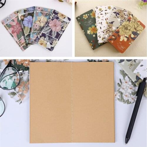 48 Sheets Kawaii Binder Notebook Vintage Diary Sketchbook Planner Office School Notebook Stationery Supplies