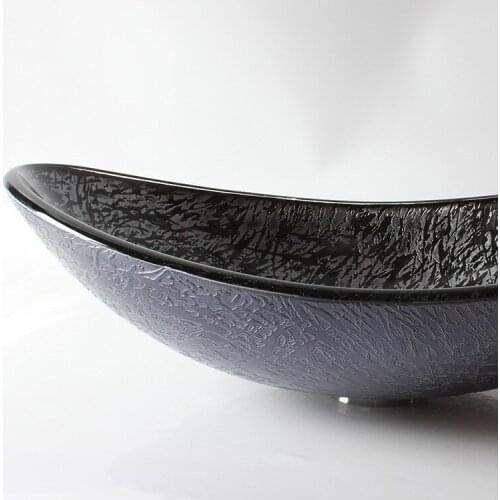 Tempered glass wash basin toilet art basin platform basin bathroom washbasin sanitary ware