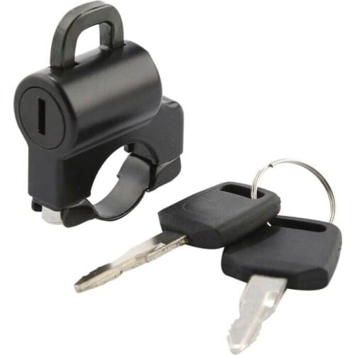 Universal Motorcycle Motorbike Helmet Lock 25mm 1" Handlebar Hanger Hook with 2 Keys