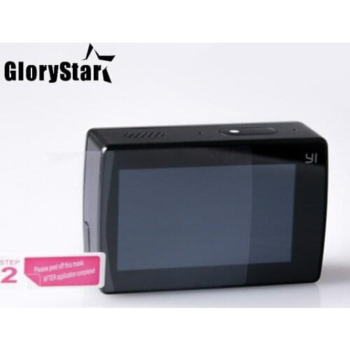 Scratch Resistant Protective LCD Display Screen Film + Lens Film For Xiaomi Yi Xiaoyi 2 4K Action Camera Accessories
